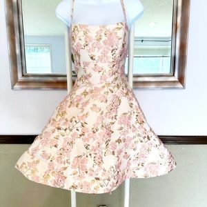 Floral Brocade Mini Dress sz M